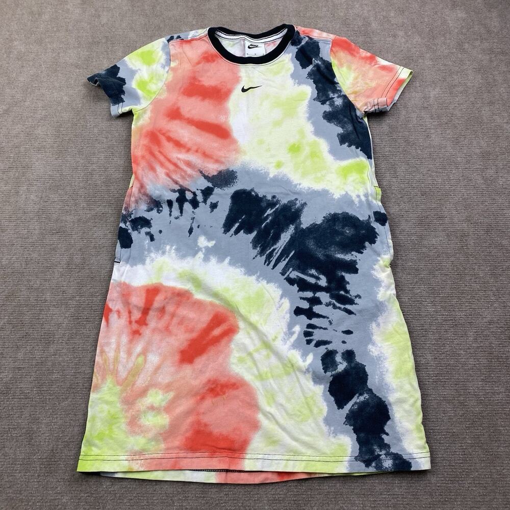 Nike Sportswear Big Girls Tie Dye T-Shirt Dress Size XL
